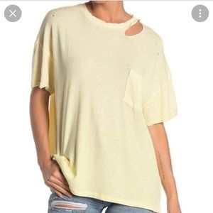 Free people yellow shirt
